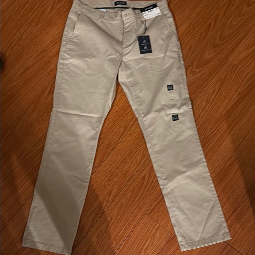 Jos. A. Bank Tan Chinos Classic Cotton Blend